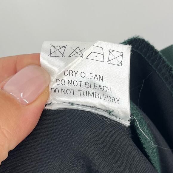 The Frankie Shop NWT | Bea High Waisted Pleated Forest Green Trousers  XS - Picture 12 of 14